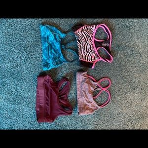 Lot of size medium sports bras